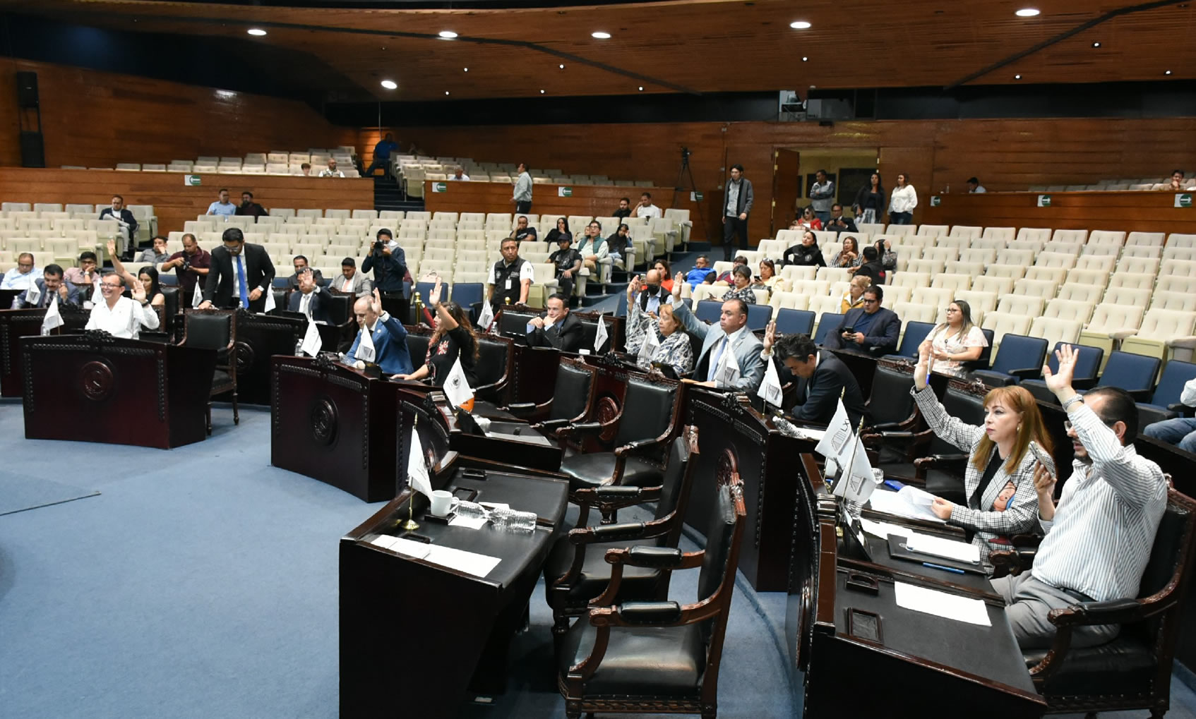 imagen que te permite ver a los Diputados en Sesión