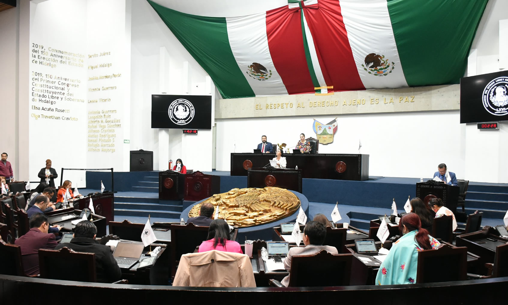imagen que te permite ver a los Diputados en Sesión